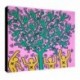 Bild Keith Haring Art. 04 cm 35x35 Kostenloser Transport Druck auf Leinwand das gemalde ist fertig zum aufhangen