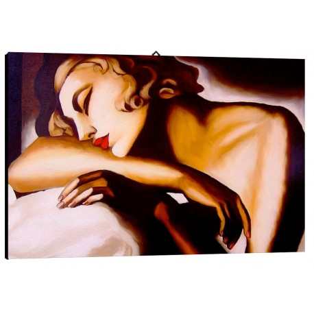 Bild Lempicka Art. 08 cm 35x50 Kostenloser Transport Druck auf Leinwand das gemalde ist fertig zum aufhangen