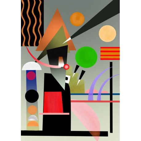 Poster Kandinsky Art. 02 cm 35x50 Stampa Falsi d'Autore Affiche Plakat Fine Art