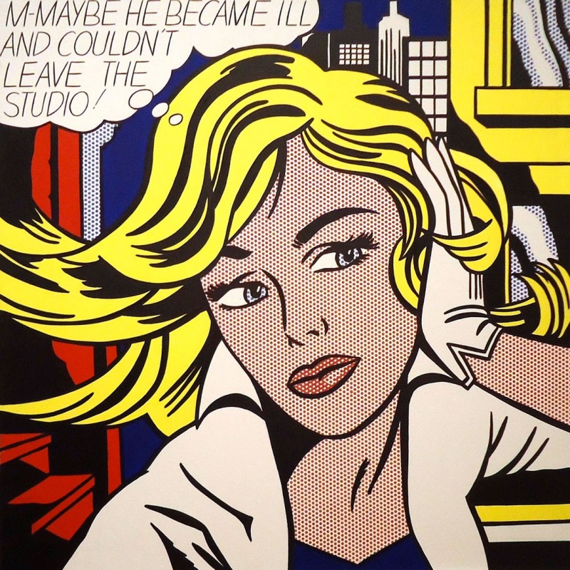 Poster Lichtenstein falso d'autore Il Negozio di Alex