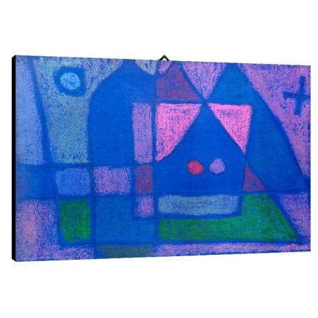 Quadro Klee Art. 19 cm 70x100 Trasporto Gratis intelaiato pronto da appendere Stampa su tela Canvas