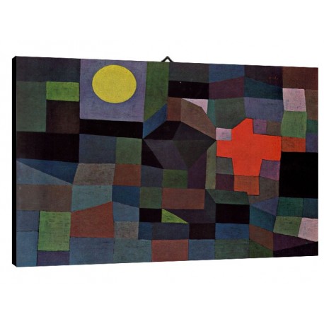 Quadro Klee Art. 20 cm 70x100 Trasporto Gratis intelaiato pronto da appendere Stampa su tela Canvas