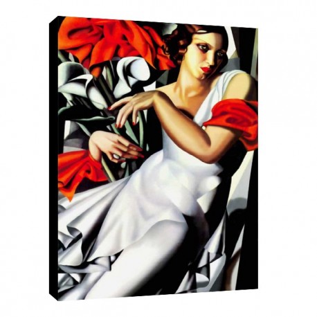 Bild Lempicka Art. 11 cm 35x50 Kostenloser Transport Druck auf Leinwand das gemalde ist fertig zum aufhangen