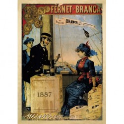 Poster Manifesto Fernet Branca Art. 52 cm 50x70 Stampe Falsi d'Autore Affiche Plakat Fine Art