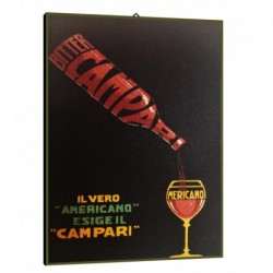 Bild Werbeplakat  Campari  Art. 01 cm 35x50 Kostenloser Transport Druck auf Leinwand das gemalde ist fertig zum aufhangen