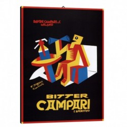 Quadro Manifesto Campari Art. 04 cm 35x50 Stampe Falsi d'Autore Bild Fine Art