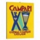 Quadro Manifesto Campari Art. 05 cm 35x50 Stampe Falsi d'Autore Bild Fine Art