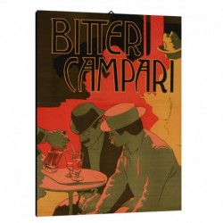 Bild Werbeplakat Campari Art. 16 cm 35x50 Kostenloser Transport Druck auf Leinwand das gemalde ist fertig zum aufhangen