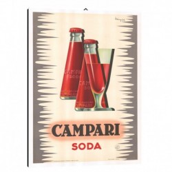 Quadro Manifesto Campari  Art. 17 cm 35x50 Stampe Falsi d'Autore Bild Fine Art