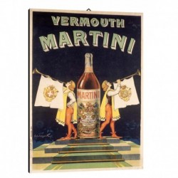 Bild Werbeplakat Vermouth Martini Art. 33 cm 35x50 Kostenloser Transport Druck auf Leinwand das gemalde ist fertig zum aufhangen