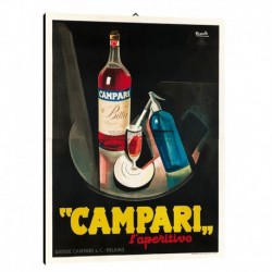 Bild Werbeplakat Campari Art. 03 cm 50x70 Kostenloser Transport Druck auf Leinwand das gemalde ist fertig zum aufhangen