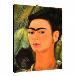 Quadro Frida Kalo Art. 05 cm 35x50 Trasporto Gratis intelaiato pronto da appendere Stampa su tela Canvas