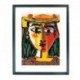 Quadro Picasso cod. 07  cm. 40x50 pronto da appendere con passepartout  comprensivo di cornice, gancio e plexiglass