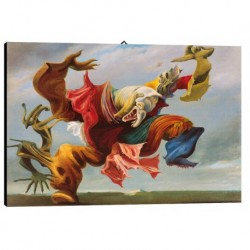 Quadro Max Ernst Art. 20 cm 50x70 Trasporto Gratis intelaiato pronto da appendere Stampa su tela Canva