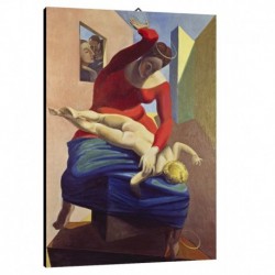 Quadro Max Ernst Art. 21 cm 35x50 Trasporto Gratis intelaiato pronto da appendere Stampa su tela Canva