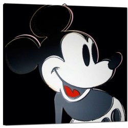 Quadro Warhol Topolino Art. 02 cm 35x35 Trasporto Gratis intelaiato pronto da appendere Stampa su tela Canvas