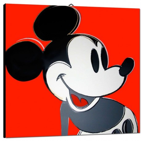 Bild Warhol Topolino Art. 03 cm 35x35 Kostenloser Transport Druck auf Leinwand das gemalde ist fertig zum aufhangen