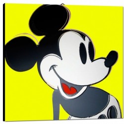 Quadro Warhol Topolino Art. 04 cm 35x35 Trasporto Gratis intelaiato pronto da appendere Stampa su tela Canvas