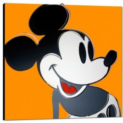 Quadro Warhol Topolino Art. 05 cm 35x35 Trasporto Gratis intelaiato pronto da appendere Stampa su tela Canvas