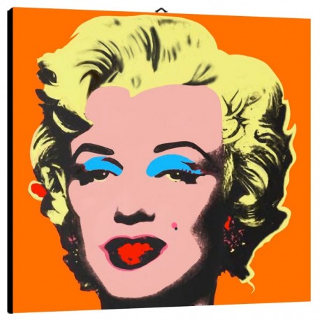 Bild Warhol Marilyn Monroen Art. 08 cm 50x50 Kostenloser Transport Druck auf Leinwand das gemalde ist fertig zum aufhangen