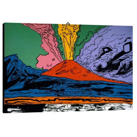 Quadro Warhol Vesuvio Art. 10 cm 35x50 Arredo  Trasporto Gratis intelaiato pronto da appendere Stampa su tela Canvas