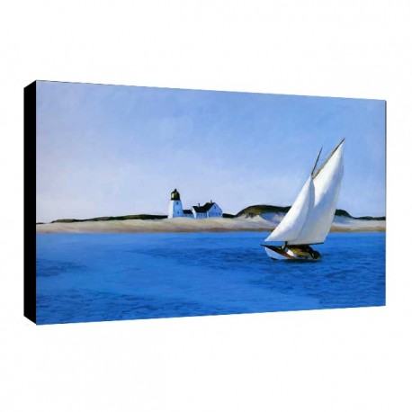 Quadro Hopper La Tappa Lunga Art. 12 cm 50x70 Arredo  Trasporto Gratis intelaiato pronto da appendere Stampa su tela Canvas