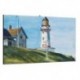 Quadro Hopper Il Faro Art. 13 cm 35x50 Arredo  Trasporto Gratis intelaiato pronto da appendere Stampa su tela Canvas