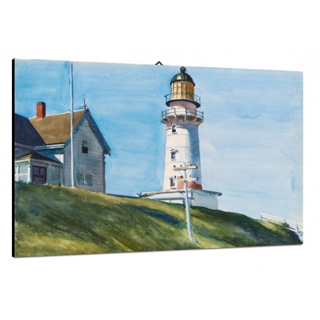 Quadro Hopper Il Faro Art. 13 cm 35x50 Arredo  Trasporto Gratis intelaiato pronto da appendere Stampa su tela Canvas