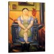 Quadro Botero Art. 75 cm 35x50 La Cameriera Trasporto Gratis intelaiato pronto da appendere Stampa su tela Canvas