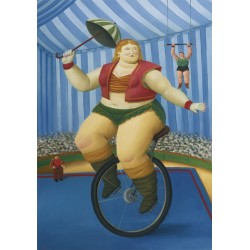 Quadro Botero Art. 72  il Circo  cm 50x70 Trasporto Gratis intelaiato pronto da appendere Stampa su tela Canvas