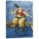 Quadro Botero Art. 72 il Circo cm 35x50 Trasporto Gratis intelaiato pronto da appendere Stampa su tela Canvas