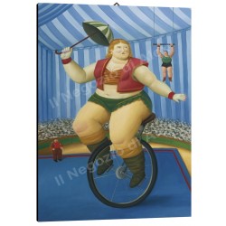 Quadro Botero Art. 72 il Circo cm 35x50 Trasporto Gratis intelaiato pronto da appendere Stampa su tela Canvas