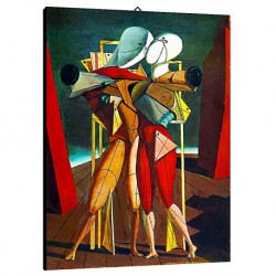 Bild De Chirico Art. 04 cm 50x70 Kostenloser Transport Druck auf Leinwand das gemalde ist fertig zum aufhangen