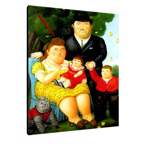 Bild Botero Art. 14 cm 35x50 Kostenloser Transport Druck auf Leinwand das gemalde ist fertig zum aufhangen