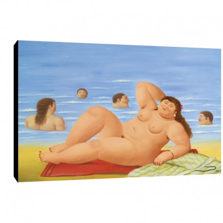 Bild Botero Art. 51 cm 50x70 Kostenloser Transport Druck auf Leinwand das gemalde ist fertig zum aufhangen