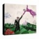 Bild Chagall Art. 01 cm 70x100 Kostenloser Transport Druck auf Leinwand das gemalde ist fertig zum aufhangen