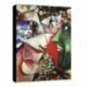 Quadro Chagall Art. 10 cm 35x50 Trasporto Gratis intelaiato pronto da appendere Stampa su tela Canvas