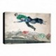 Bild Chagall Art. 11 cm 50x70 Kostenloser Transport Druck auf Leinwand das gemalde ist fertig zum aufhangen