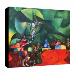 Quadro Chagall Art. 13 cm 35x35 Trasporto Gratis intelaiato pronto da appendere Stampa su tela Canvas