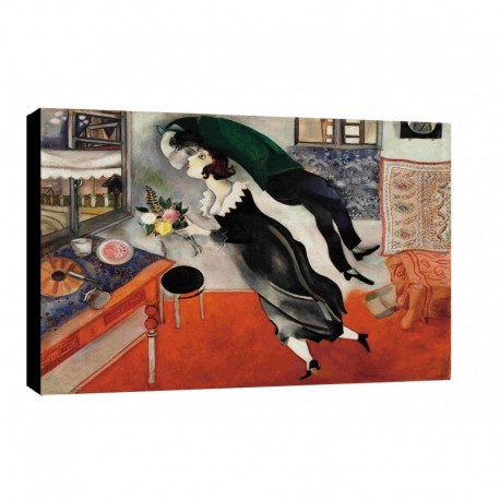 Bild Chagall Art. 17 cm 35x50 Kostenloser Transport Druck auf Leinwand das gemalde ist fertig zum aufhangen