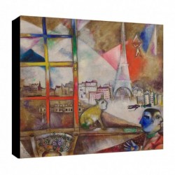 Quadro Chagall Art. 26 cm 70x70 Trasporto Gratis intelaiato pronto da appendere Stampa su tela Canvas