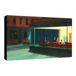 Quadro Hopper Art. 01 cm 50x70 Trasporto Gratis intelaiato pronto da appendere  tela Canvas