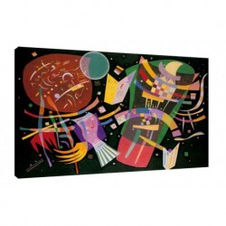 Bild Kandinsky Art. 04 cm 35x50 Kostenloser Transport Druck auf Leinwand das gemalde ist fertig zum aufhangen