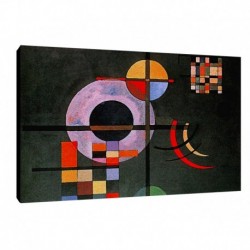 Quadro Kandinsky Art. 10 cm 35x50 Trasporto Gratis intelaiato pronto da appendere Stampa su tela Canvas