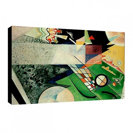 Quadro Kandinsky Art. 12 cm 70x100 Trasporto Gratis intelaiato pronto da appendere Stampa su tela Canvas