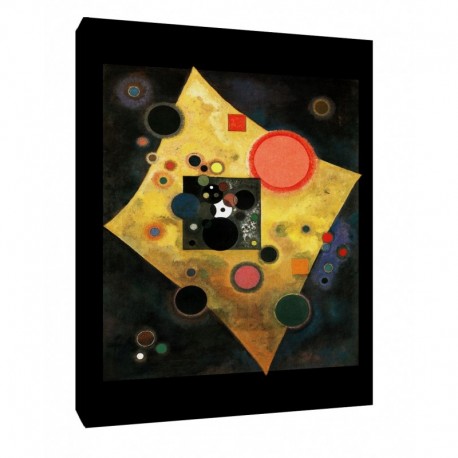 Quadro Kandinsky Art. 16 cm 35x50 Trasporto Gratis intelaiato pronto da appendere Stampa su tela Canvas