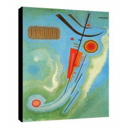 Bild Kandinsky Art. 24 cm 50x70 Kostenloser Transport Druck auf Leinwand das gemalde ist fertig zum aufhangen