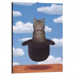 Quadro Magritte Art. 47 cm 70x100 Trasporto Gratis intelaiato pronto da appendere Stampa su tela Canvas