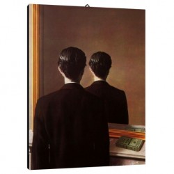 Quadro Magritte Art. 48 cm 35x50 Trasporto Gratis intelaiato pronto da appendere Stampa su tela Canvas