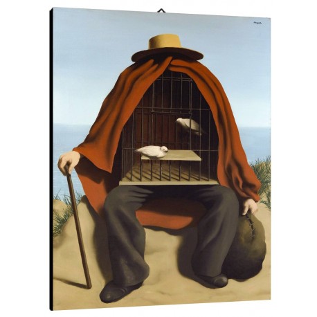 Quadro Magritte Art. 50 cm 70x100 Trasporto Gratis intelaiato pronto da appendere Stampa su tela Canvas